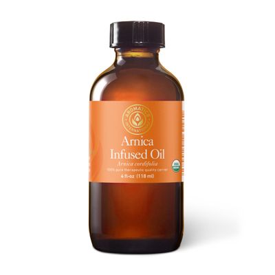 Aromatics International Arnica Infused Olive Oil 4fl-oz | Premium Olive Oil Infused with Arnica Flower Extract | Natural, Soothing Oil for Skin Care and DIY Beauty
