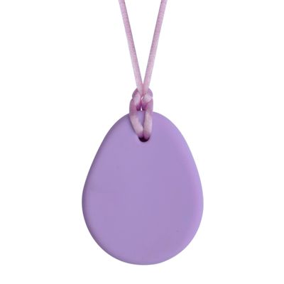 Munchables Tear Drop Chew Necklace for Children, Adults and Teens - Sensory Chewable Jewelry (Light Purple)