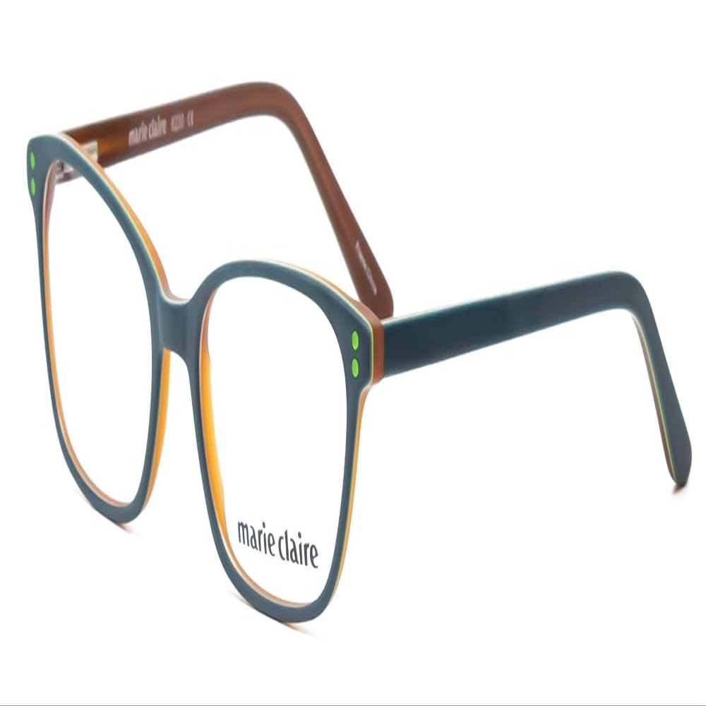 Calabria Claire 6230 Panthos Blue Light Blocking Reading Glasses +0.50 Forest Green Black Orange Women