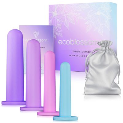 Ecoblossom Silicone Intimacy Set - The Most Reliable kit for Women - Intimacy & Wellness Aids (Large, Sizes 5-8)