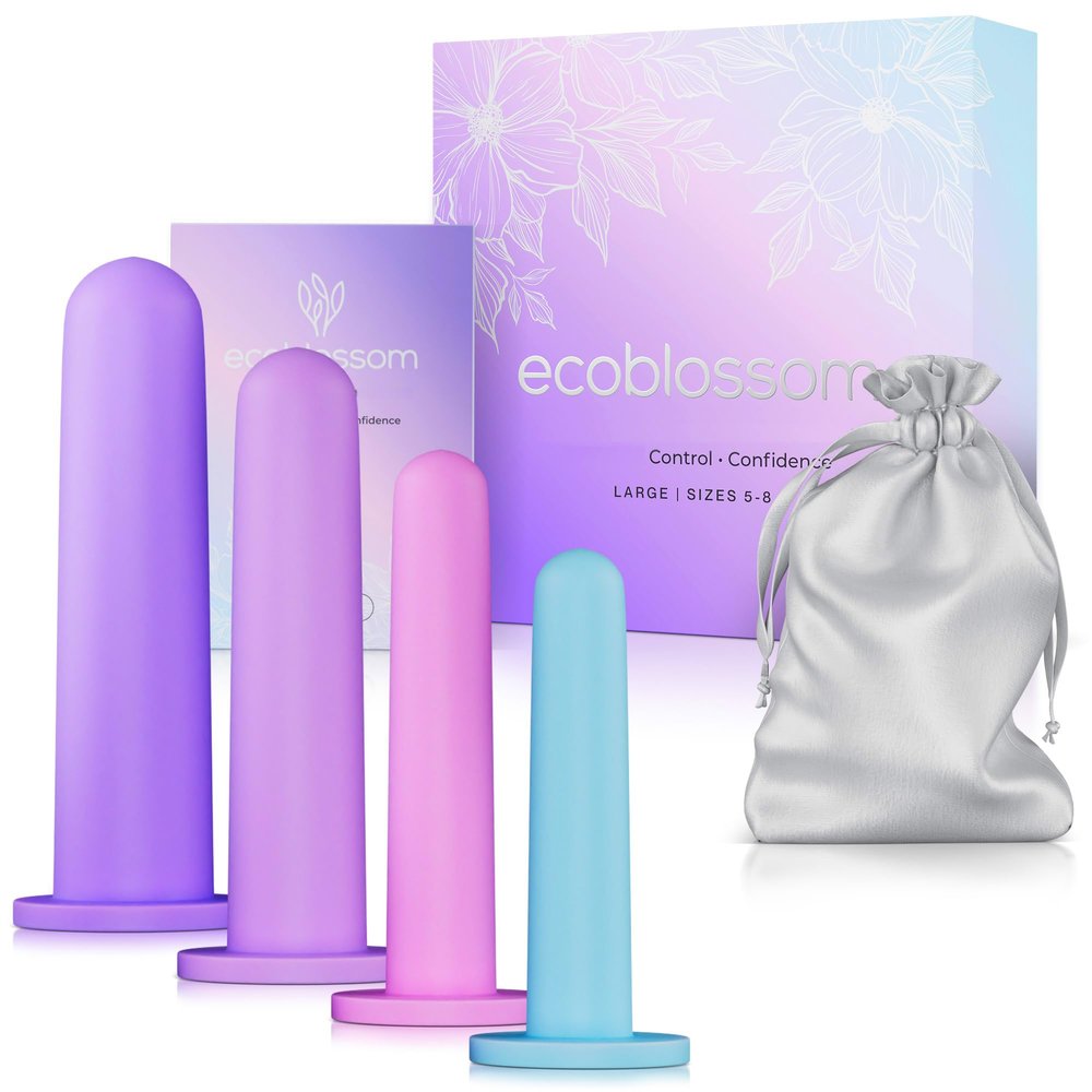 Ecoblossom Silicone Intimacy Set - The Most Reliable kit for Women - Intimacy & Wellness Aids (Large, Sizes 5-8)