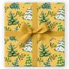AOUER Personalized Christmas tree Wrapping Paper Rolls Custom Name Xmas Gift Wrap for Her - Christmas Holiday Present Decoration 58"x23" view 1