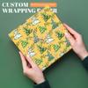AOUER Personalized Christmas tree Wrapping Paper Rolls Custom Name Xmas Gift Wrap for Her - Christmas Holiday Present Decoration 58"x23" view 3