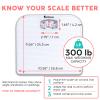 Adamson A21 Analog Scales for Body Weight - Up to 300 LB - New - Anti-Skid Rubber Surface + Large Numbers - Analog Bathroom Scale - Affordable - Durable with 20-Year Assurance view 4