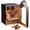 Cigar Humidor Cabinet Box, Slege Cigar Humidor, with Digital Hygrometer and 3-Layer Drawer, Cigar Humidor Humidifiers Lined, Cigar Humidor Case Holds Up to 100 Cigars view 1