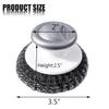 Stainless Steel Wool Scrubber with Handle, Heavy Duty Dish Scrubber, Steel Brush for Cleaning Pots, Pans, Grills, Sink (4 Pack) view 2