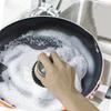 Stainless Steel Wool Scrubber with Handle, Heavy Duty Dish Scrubber, Steel Brush for Cleaning Pots, Pans, Grills, Sink (4 Pack) view 4
