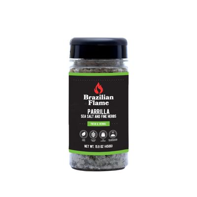 Brazilian Flame Parrilla Seasoning - Parrilla Sea Salt & Fine Herbs - 15.9oz