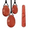 MiZuh Yoni Egg Set 13 Types Yoni Egg Crystal Massage Stick Set Natural Jade Balls Yoni Wand for Kegel Exercise Massager,Redstone Set view 1