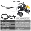 2.5X-3.5X Magnification Changeable Loupes DY-113 Binocular Magnifier + 3W LED Headlamp with Filter Belt-Clip view 4