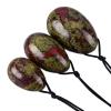 Yoni Egg Set Dragon Blooded Stone Yoni Egg Natural Jasper Set Drill Crystal Mineral Ball Kegel Exercise Muscle for Woman,30x20 Mm view 2