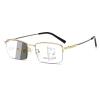 Photochromic Progressive Multifocus Reading Glasses for Men, Blue Light Blocking Computer Readers, Anti UV Glasses (Color : Gold, Size : 1.5x) view 1
