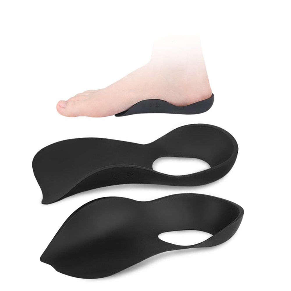 3/4 Orthotics Shoe Insoles High Arch Supports Shoe Inserts,Orthotic Inserts,Relieve Flat Feet,Over-Pronation, High Arch, Foot Pain,Plantar Fasciitis Insoles(S/M/L)-bkM
