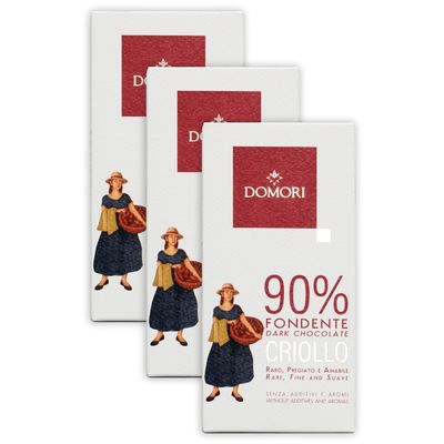 Domori - Criollo Blend Chocolate Bundles (90%, 3 Pack)