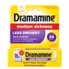 Dramamine Motion Sickness Less Drowsy, for Nausea Relief During Travel, 16 Count view 1