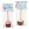 12 Pcs Birthday Hot Chocolate Spoons Gourmet Milk Chocolate Favors with Mini Marshmallows (12 Pack) Mermaid Party Favors & Gifts view 1