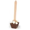 12 Pcs Birthday Hot Chocolate Spoons Gourmet Milk Chocolate Favors with Mini Marshmallows (12 Pack) Shark Party Favors & Gifts view 2