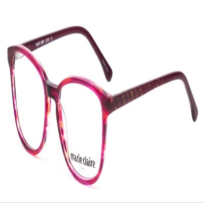 Calabria Claire 6249 Cat Eye Reading Glasses +4.00 Ruby Red Crystal Pink Women