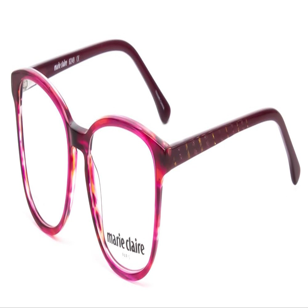Calabria Claire 6249 Cat Eye Reading Glasses +4.00 Ruby Red Crystal Pink Women