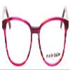 Calabria Claire 6249 Cat Eye Reading Glasses +4.00 Ruby Red Crystal Pink Women view 2