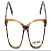 Calabria Claire 6245 Square Blue Light Blocking Reading Glasses +2.00 Red Apple Stripe Men Women view 2