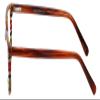 Calabria Claire 6245 Square Blue Light Blocking Reading Glasses +2.00 Red Apple Stripe Men Women view 3