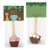 12 Pcs Birthday Hot Chocolate Spoons Gourmet Milk Chocolate Favors with Mini Marshmallows (12 Pack) Jungle Safari Party Favors & Gifts view 1