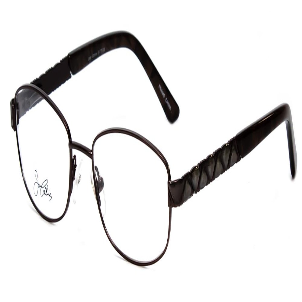 Calabria Collins JC9775 Rectangular Reading Glasses +1.25 Brown Marble Women