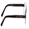 Calabria Collins JC9775 Rectangular Reading Glasses +1.25 Brown Marble Women view 3