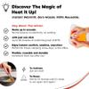 Reusable Hand Warmers  Heat It Up 8 Instant Snap Heat Packs for Hot Compress & Pain Relief  Pocket Size Reusable Heat Pack Set with Fabric Bag for Travel view 3