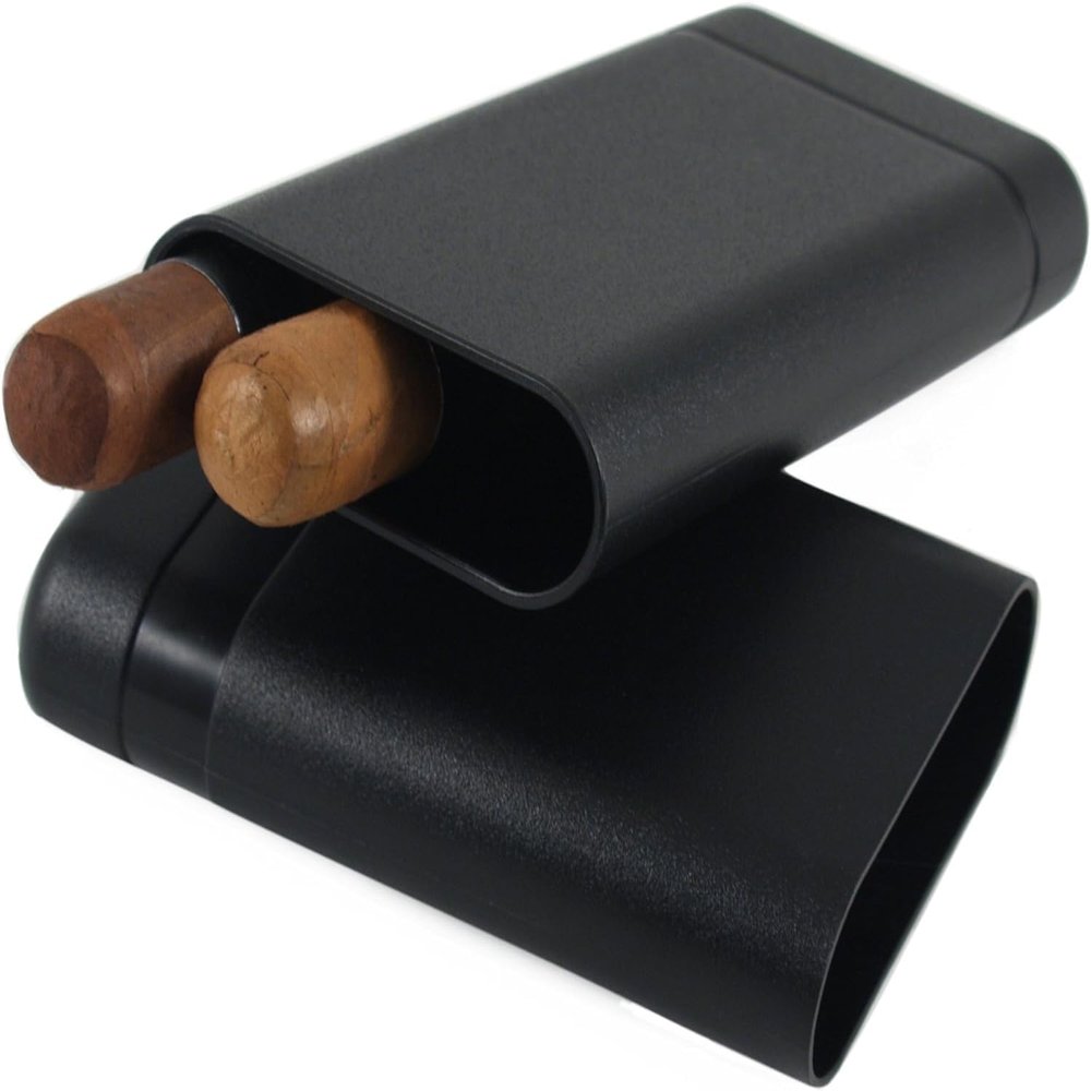 F.e.s.s. Fess Triple Cigar Airtight Storage Travel Tubes Crushproof Cigar Case Holder Travel Humidor