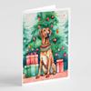 Caroline's Treasures DAC3604GCA7P Rhodesian Ridgeback Christmas Greeting Cards Pack of 8 Blank Cards with Envelopes Whimsical A7 Size 5x7 Blank Note Cards view 1
