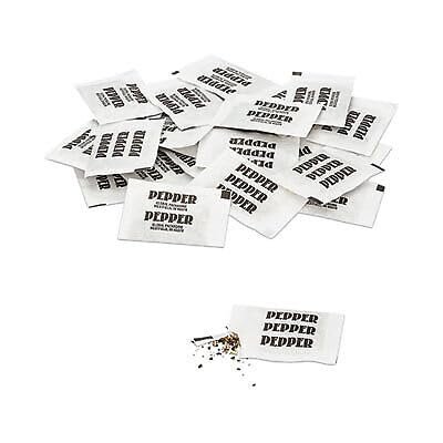 1000 Packets of Premium Quality Single Serve Individual Ground Pepper Packets - 1000 Count - Packaging may vary