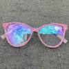 Vintage Cat Eye Crystal bling Rhinestone Reading Glasses Women Diamond Eyewear Frames Anti Blue Light Trendy Reader (pink, Magnification 2.5) view 3