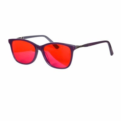 Aectate Glasses Women Blue Light Blocking Computer Glasses Red Lenses for Good Sleep RD142(C3 RED)