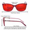 Aectate Glasses Women Blue Light Blocking Computer Glasses Red Lenses for Good Sleep RD142(C3 RED) view 4