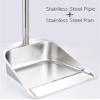 2-Pack Stainless Steel Dust Pan Long Handled, 33.5in/85cm Heavy Duty Indoor Outdoor Metal Dust Pans for Home, Hall, Lobby, Office,2pcs view 4