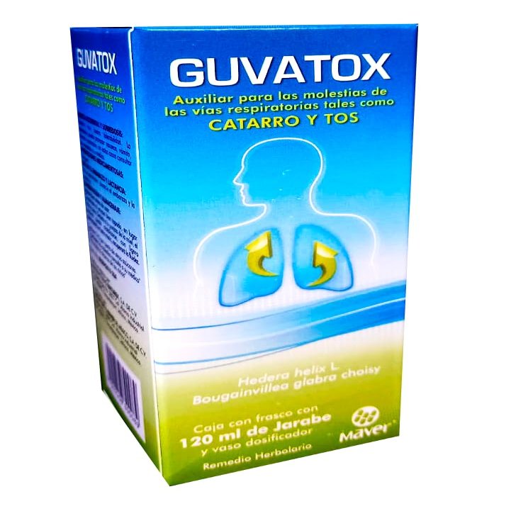 Guvatox Auxiliary relief for airway discomfort such as cold and cough.