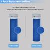 4 Pack Blue Replacement Roller Compatible with Scholl Express Pedi Foot Smoother-Extra Coarse view 3