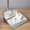 2-Pack Stainless Steel Dust Pan and Broom Set, Long Handled Upright Heavy Duty Dustpan for Lobby Floor, Yard, Home, Kitchen, Office Use view 2