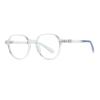 VENOAL Large Computer Reader Anti-Blue Light Glasses Prevent Eyestrain Round TR Reading Glasses Plain Sunglasses (Color : Clear, Size : +350) view 2