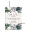 Winter Floral Personalized We've Moved Greeting Stationery, Happy Holidays from Our New Home Moving Cards, Greenery Holiday Moving Announcement, Christmas Change of Address Stationery with Envelopes view 1