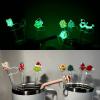 0.4" Luminous Straw Cover Cap for Stanley 30&40 oz Tumbler Cups, Glow in the Dark 8 Pcs 10mm Wide Cute Silicone Straw Topper Tips Lids Protectors for Compatible with Stanley Accessories - Christmas view 3