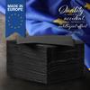 Black Linen-Feel Paper Cocktails Napkins, For Beverage, Desserts, Parties, and Drinks, Disposable and Fully Biodegradable Airlaid Napkins, 180 Pack view 4