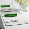 Leaf Green Linen-Feel Dinner Paper Napkins, For Dinners Parties and Catering Supplies, Disposable and Fully Biodegradable Airlaid Napkins, 60 Pack view 2