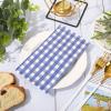 Whaline Navy Blue Guest Napkins Buffalo Plaid Disposable Paper Pack 3 Ply Wedding Dinner Hand Napkin Towel for Wedding Birthday Bride Shower Party Supplies Table Decorations, 80Pcs view 3