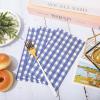 Whaline Navy Blue Guest Napkins Buffalo Plaid Disposable Paper Pack 3 Ply Wedding Dinner Hand Napkin Towel for Wedding Birthday Bride Shower Party Supplies Table Decorations, 80Pcs view 4