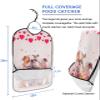 Jolunifun Valentine's Dogs Adult Bib for Adults Men, Women, Washable & Adjustable Terry Cloth Bib with Crumb Catcher Reusable Waterproof Clothing Clothes Protector Apron Sweet Heart Love Gradual Pink view 2