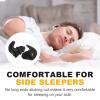 Ear Plugs for Sleeping Noise Cancelling,6 Pairs Comfortable Silicone Sound Blocking Earplugs, Reusable Washable Earplugs for Sleeping, Work, Study, Snoring, Shooting, Concerts and Hearing Protection view 4