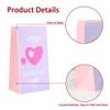 Artseen Valentine's Treat Paper Bags 5.10X3.10X9.4 inches(24 CT) (Valentine's bag) view 3